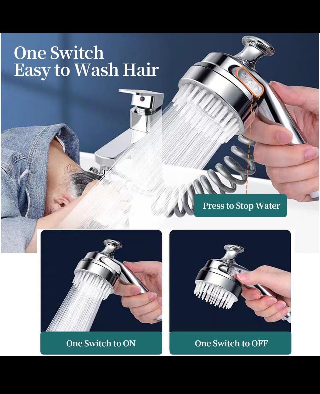 سر دوش مینی افزایش فشار کروم (1)