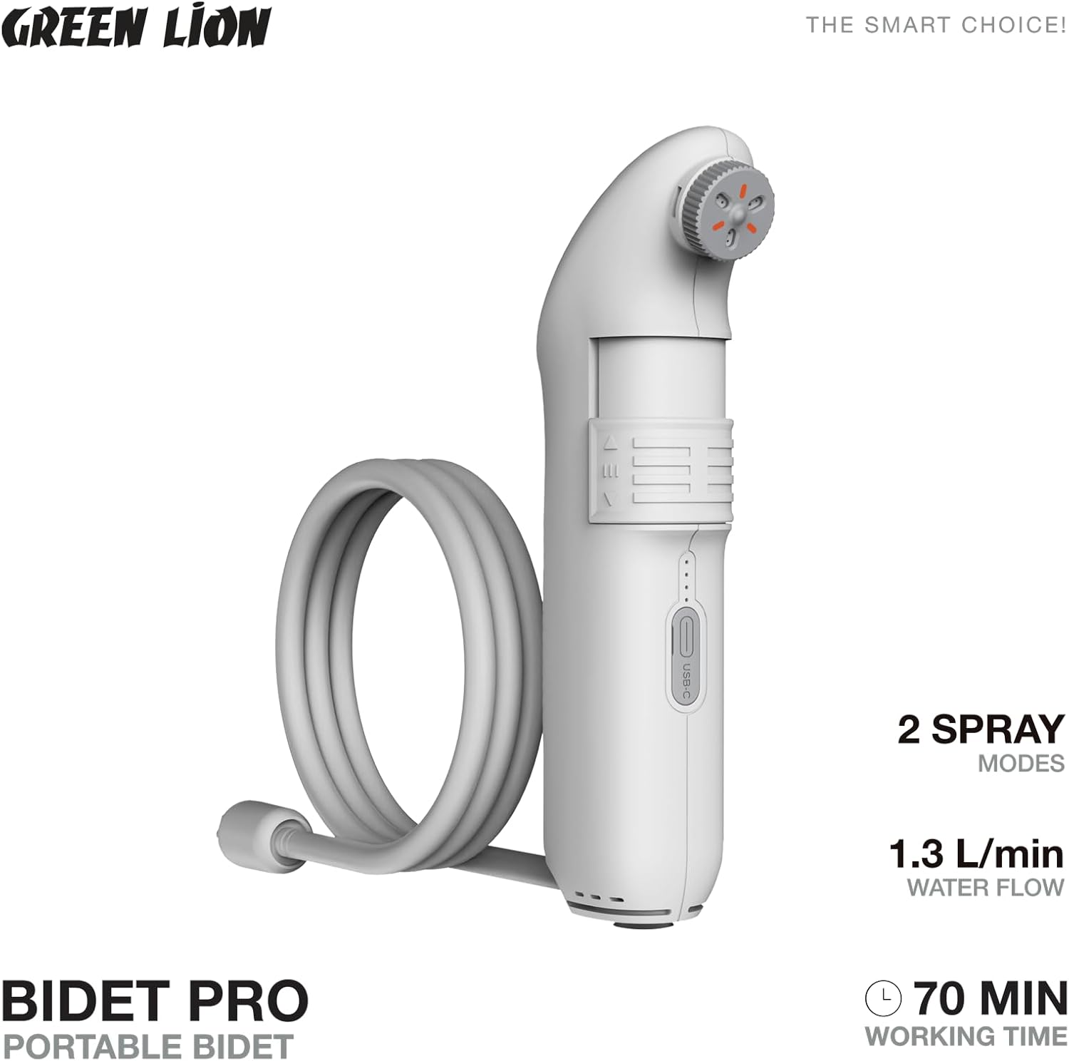 بیده شارژی گرین لاین مدل Green Lion Bidet Pro (1)