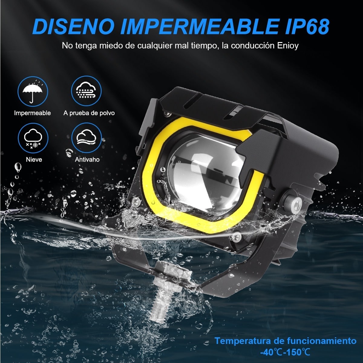 پرژکتور تک لنز دو رنگ سه سیم مدل BB-1727A (12)