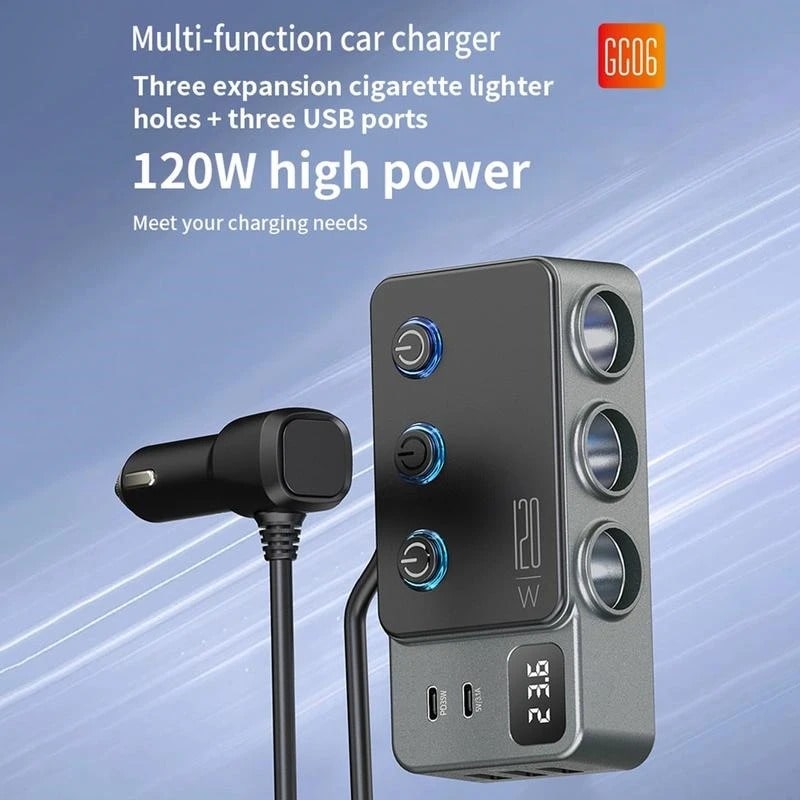 شارژر فندکی خودرو 120 وات پرودو (8)