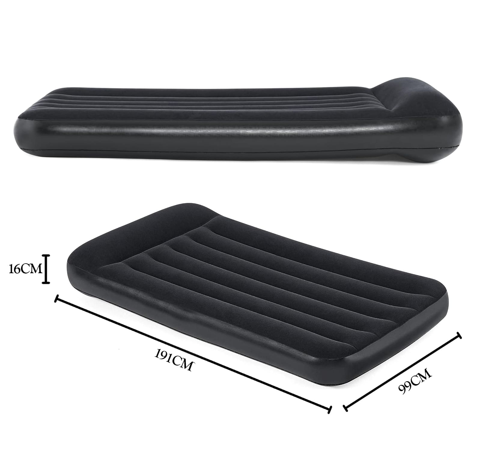 تشک بادی تک نفره با روکش مخمل (6)